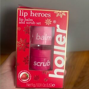 Holler Lip Balm and Scrub Set - Pink